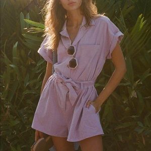 Free People No Plans Romper Sz M